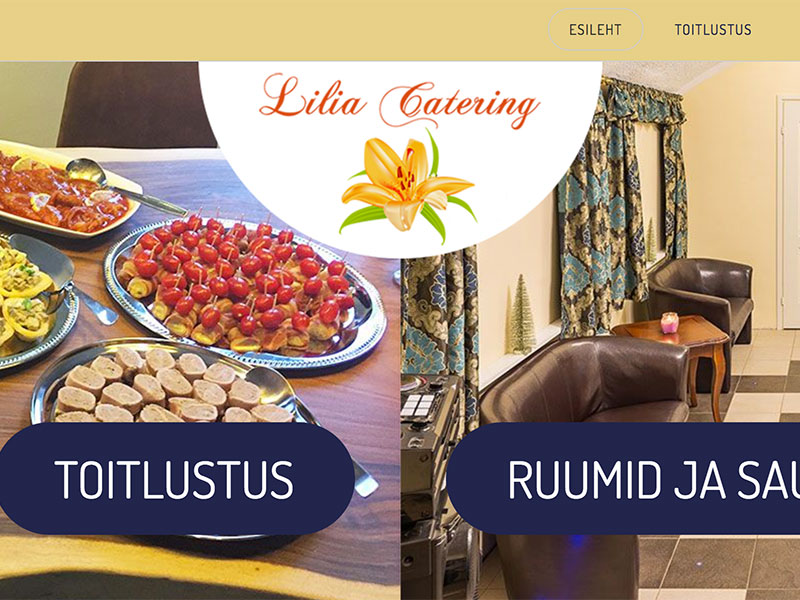 Koduleht – Lilia Catering